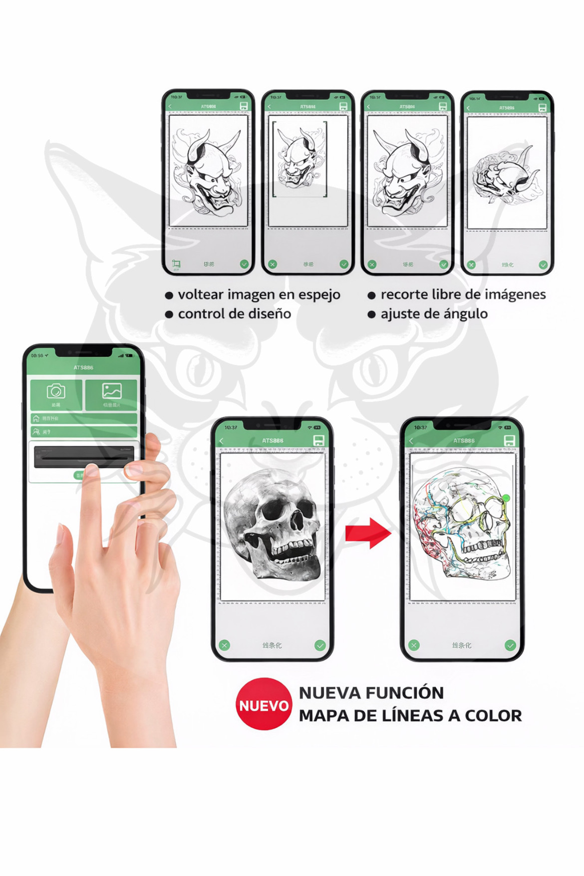 Termocopiadora ATS886 para plantillas de tatuajes - Imagen 9