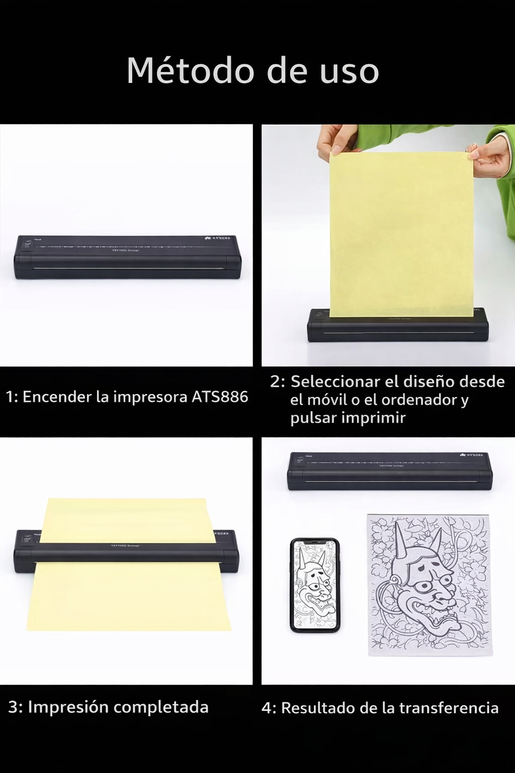 Termocopiadora ATS886 para plantillas de tatuajes - Imagen 3