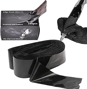 Fundas desechables negras clipcord 100 unidades