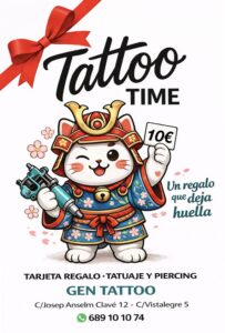 Tarjeta Regalo Gato Samurai